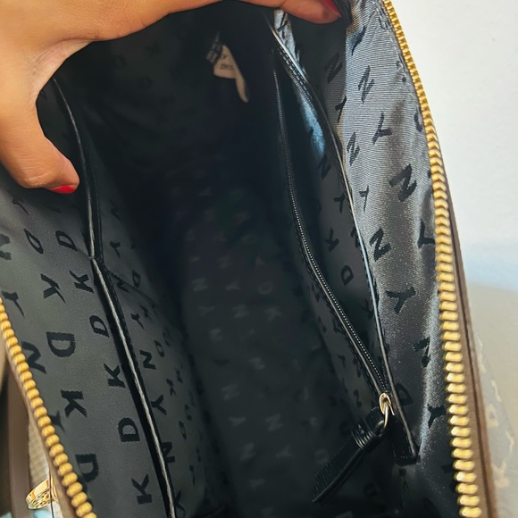 DKNY Monogrammed Handbag “Brown” - Picture 2 of 9